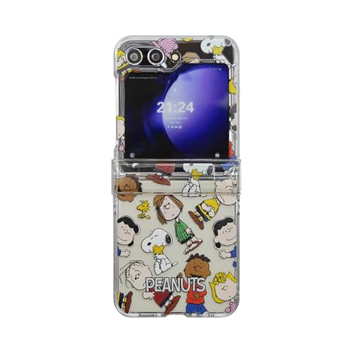 RUNNUT Samsung Galaxy Z Flip5 �Ή� �P�[�X �؍� ������� ���� �X�k�[�s�[ �M�����N�V�[ z flip 5 5g �P�[�X �n�� ���� �L�����N�^�[ �d���X�}�z�J�o�[ ���^ ���΂ݖh�~ �ϏՌ� �l�C �g�уJ�o�[ (Type2