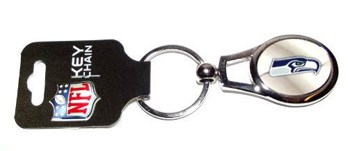 Rico NFL Seattle Seahawks Oval Keychain, Team Logo