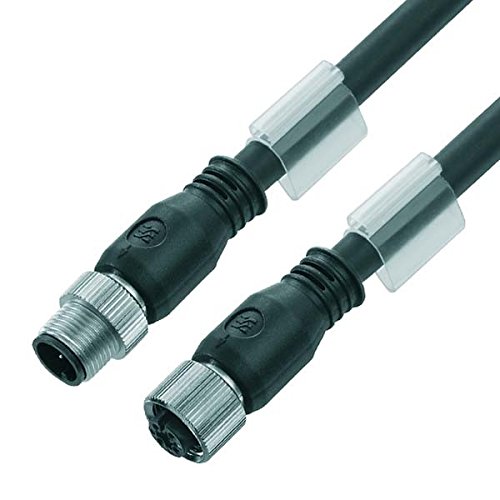 Câble de signal M12 WEIDMÜLLER 5 m anti-interférence avec connecteur mâle femelle