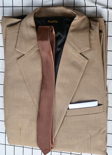 2025 Mens Business Formal Slim Fit Tuxedo Professional Tan Grooms Wedding Dress Suit4