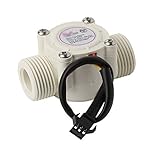  Sensor de flujo de agua (Mar) YF-S201 Caudalímetro G1 / 2 1-30L / min Blanco
