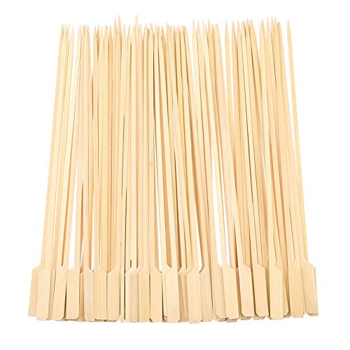 Fanshiontide Lot de 100 brochettes en bambou extra longues et résistantes pour barbecue Cover