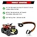 Xislet ATV Grab Strap Compatible with Polaris Sportsman Can Am Outlander Honda Foreman Motocycle Bike ATV Paracord Grip Handle for Kids Universal for 0.75-1.37 Inch Handlebars