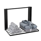KOBSAINF Magnetic Appliance Shelf, Metal Side Storage Organizer for Refrigerator, Washing Machine & Bathroom, Space Saving Utility Rack for Laundry Detergent, Towels, Kitchen Supplies (Black)