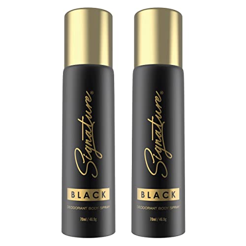 Image of Signature Black Deodorant Floral Aromatic Long Lasting Fragrance for Women Combo Pack of 2 (70 ml x 2)