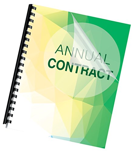 Fellowes Binding Presentation Covers, 8Mil, Letter, 25 Pack, Clear (52043) #TOP1