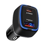83W シガーソケット usb カーチャージャー 【PD65W+QC18W/ 同時急速充電 】 iPhone 17 急速充電 車 充電器 12V 24V Type-C usb 車載充電器 iphone スマホ 充電 ソケット カー用品 車充電器 iphone 16 15 15Pro iPad,MacBook ノートPC, Android 対応 ブラック