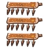 Zerodeko 3er-Pack Kleiderbügel mit Clips für Kleidung, Röcke und Hosen | Braunbärmuster & Faltmechanismus, 6 W? ...