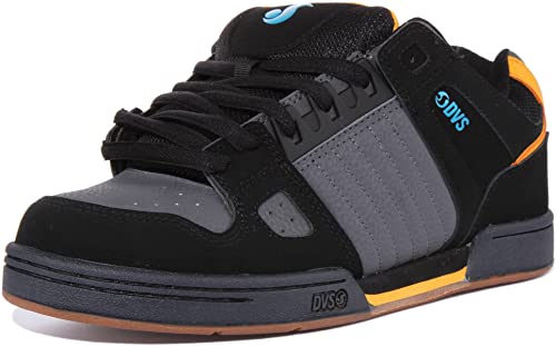Dvs Men's Celsius Skate Shoe, Black Orange Blue Nubuck, 8.5 #TOP5