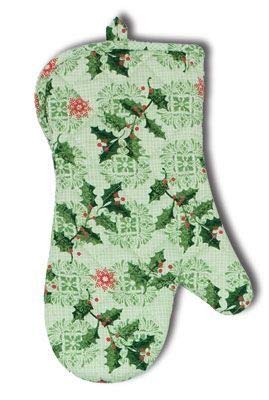 Kay Dee Sprig of Festive Holly Holiday - Guanto da Forno da Cucina