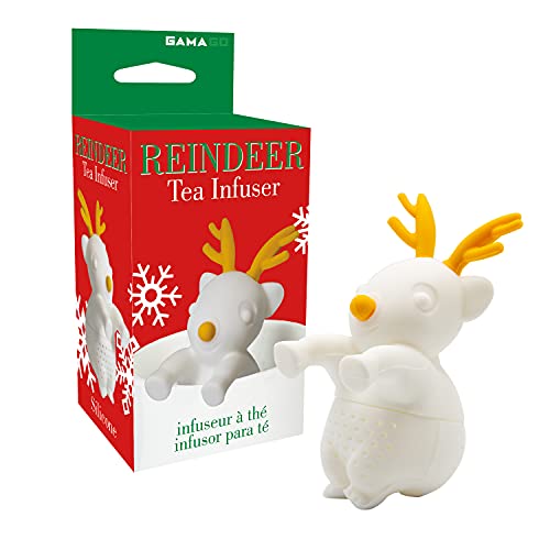 Infuseur à thé Renne GAMAGO Blanc : passoire à thé originale sans résidus