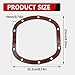 SYudwen D030 Differential Cover Gasket Compatible with Ford JP Front Axle Dana 30 Fit for Dana 25/27/30