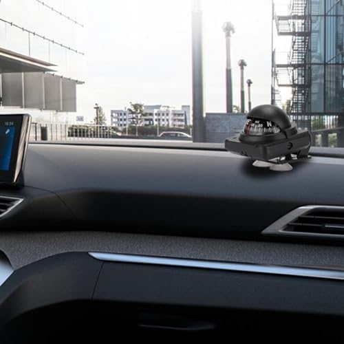 Joyzan Car Compass, Automotive Dash Mini Auto Sea Marine Dashboard Suction Pivoting Adjustable Foldable Navigation Direction Pointing Guide Ball Mount Tool Boat Ship RV Vehicle Outdoor Trip Hiking - Image 4