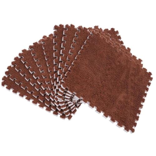 �N�уW���C���g�}�b�g �唻 30cm*30cm �ӂ��ӂ� �^�C���J�[�y�b�g �t���A�}�b�g �h�_�j �R�ۖh�L ����Ȃ� ���R�ɑg�ݍ��킹 10���Z�b�g �i�R�[�q�[�j