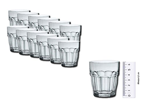 IRPot - BICCHIERINI DA SHOT ROCK BAR 12 PZ BORMIOLI ROCCO 017460 7CL IN VETRO