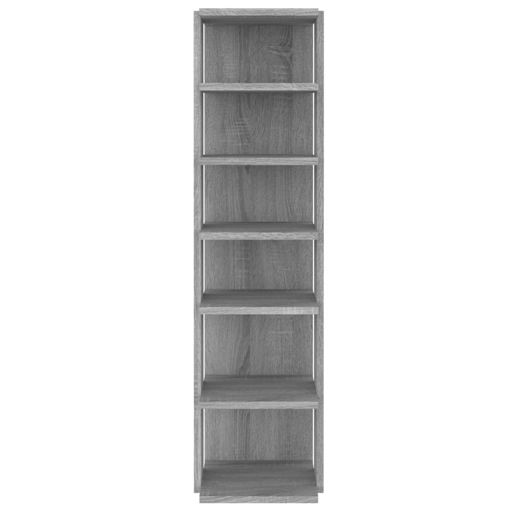 Étagères à chaussures 2 pcs Sonoma gris 27,5x27x102 cm