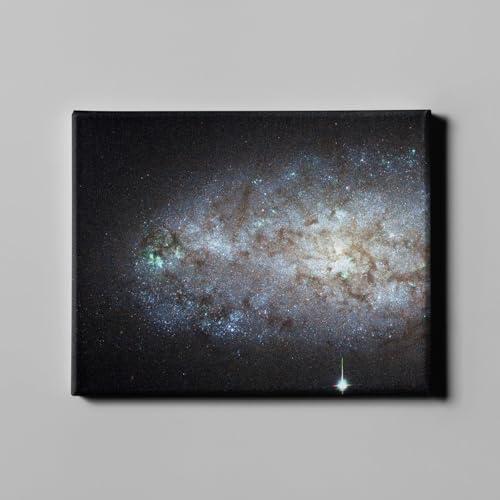 Toile NGC 2976 Hubble Spiffing Prints tableau decoration murale espace astronomie canvas M