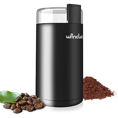 Wancle Electric Coffee Grinder with One-Touch Operation Cover