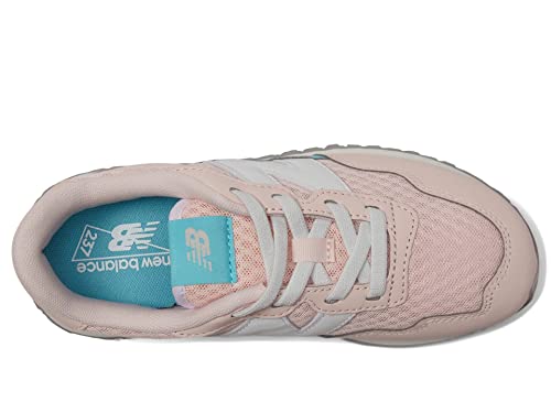 Image of New Balance Kids 237 Bungee Sneaker, Shell Pink /SEA Salt, 13.5 W Little Kid (4-8 Years)