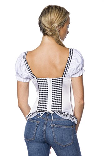 Dirnd Line Tracht Grembiule con Applicazioni in