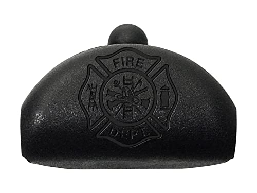 NDZ Performance Grip Frame Plug for Glock Gen 4-5 Models 17 19 22 23 24 31 32 34 35 9MM .40 S&W .357 SIG Laser Engraved Polymer in Black - FIRE DEPT Emblem