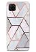 Produktbild ONEFLOW Sense Case kompatibel mit Huawei P40 Lite Hülle in Marmor Optik, Schutz für Kamera und Bildschirm, Glitzer Handyhülle aus Silikon - glänzend Gold (Thrill)