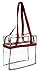 Clear 12 x 12 x 6 NFL Stadium Approved Tote Bag with 35" Handles - Dark Red Trim