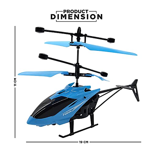 Image of 360 Exceed Helicopter Remote Control and Hand Sensor Charging Helicopter Toys with 3D Light Toys for Boys Kids (Multicolor)