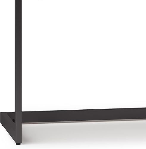 Miniatura 34 de SIMPLIHOME Erina Desk - Escritorio de madera maciza de acacia y metal de 60 pulgadas de ancho en color marrón carbón envejecido, mesa industrial