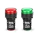BAOMAIN 22mm LED Industrial Indicator Light,110V AC Pilot Signal Lamp for Industrial Machinery Control Circuits,7/8