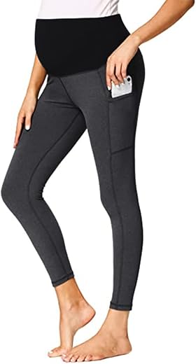 CHKOKKO Women's Regular Fit Mid Rise Cotton Blend Regular Track Pants For Pregnancy