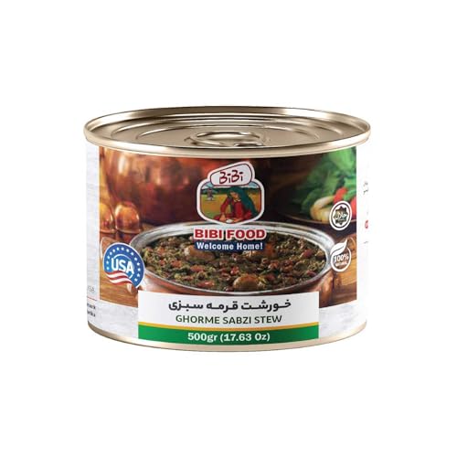 Ghormeh Sabzi Canned, Herb Stew , Ready-to-Eat Food , Traditional Cuisine, Herb Stew with Beans and Meat, , کنسرو قورمه سبزی , غذای آماده , خورشت قورمه سبزی, غذای سنتی , کنسرو خورشت , خوراک سبزیجات با لوبیا و گوشت 500 g image 3