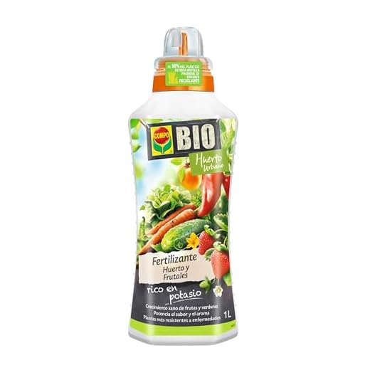 COMPO Fertilizante para todo tipo de frutas y verduras, Fertilizante líquido natural, 1 litro