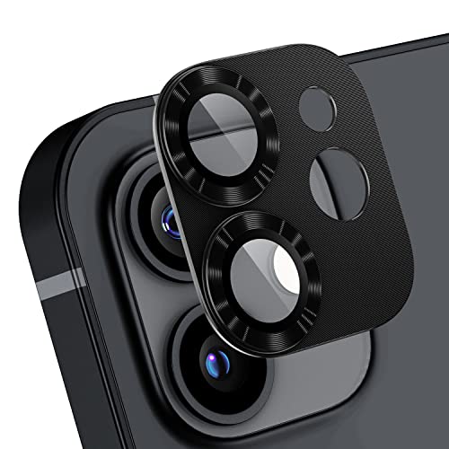 AFARER 2 Stück für iPhone 12 kameraschutz metall 9H Härte HD Kamera Schutzfolie Linse Linsenschutz ultradünnes gehärtet Glas Abdeckung Panzer Schutz Folie Starke Haftung kratzfeste Schwarz