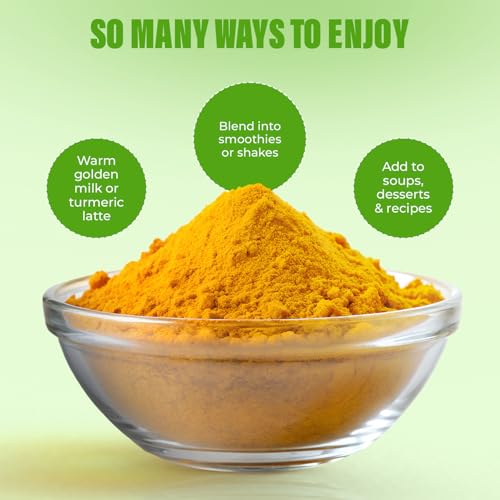 Image of Aranyam Lakadong Turmeric Drink Mix 40g - High Curcumin 7-12% Turmeric Powder from Meghalaya, Infused with Black Pepper & Cardamom, Ideal for Golden Milk, Latte, Herbal Tea & Health Drink