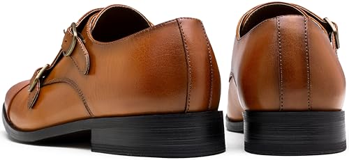 Image of Jousen Dress Shoes for Men Monk Strap Loafers for Men