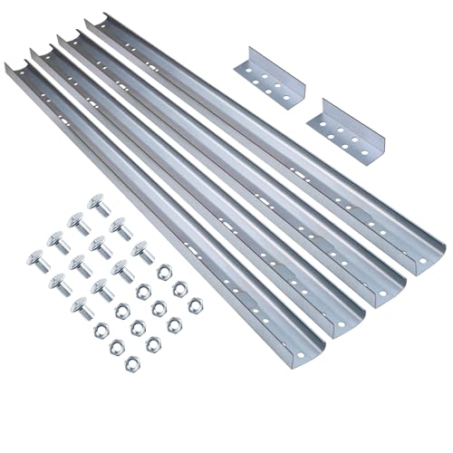 Bueyfolt Garage Door Track, Vertical Track Replacement for 7FT Door, 76 Inch Spliced Rails, for Residential-Light Commercial Side Tracks for 2-Inch Rollers
