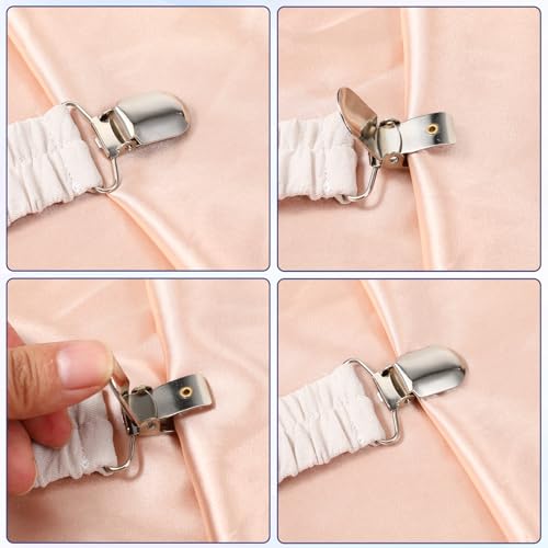 4 Pcs Dress Clips Back Cinch Adjustable Waist Cincher Clip Cardigan Collar Clips Shirt Cincher Clip for Sweaters Tighten Dress Shawls Clothing4