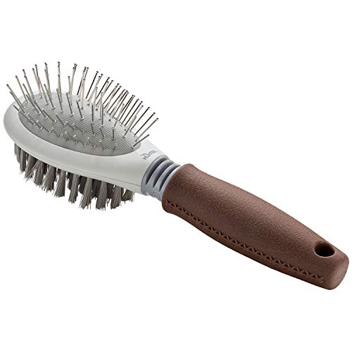 HUNTER SPA Kombibürste Bürsten und Pflegen, für Hunde, 22,0 x 7,5 cm, L, grau / braun