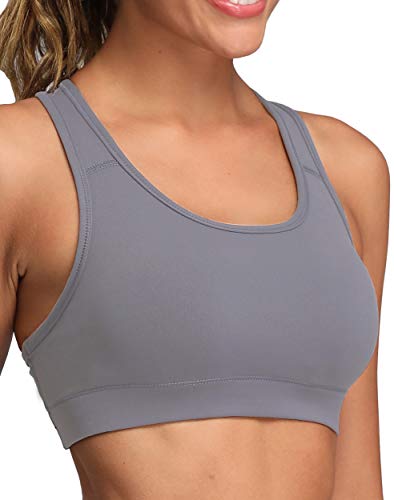 Image of Oalka Women's Racerback Sports Support Workout Running Bras | Oalka Women's Racerback Sports Support Workout Running Bras