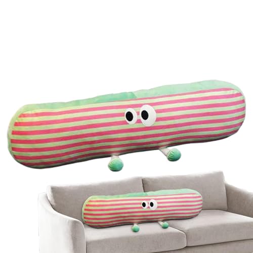 Cuscino Lungo per Letto Decorativo,Cuscino Rotondo per il Corpo a Forma di Cartone Animato 35,43 Pollici - Facile Manutenzione e Cura Cuscini per Dormire Morbidi e Confortevoli, Cuscino Coccole Decora