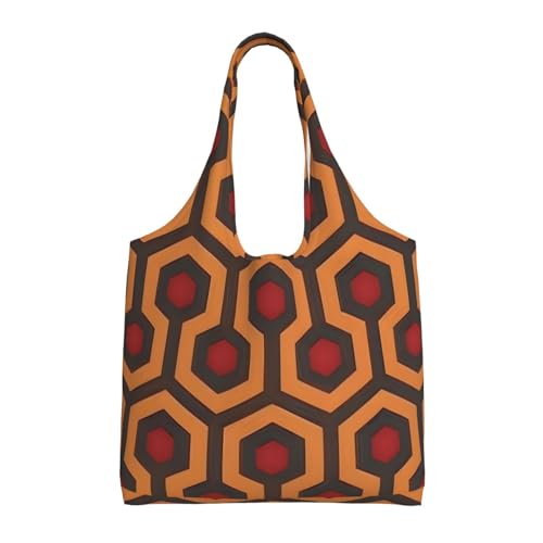 Shining Overlook Extra Large Capacity Shoulder Canvas Bag For Shopping Travel Daily Use, Black