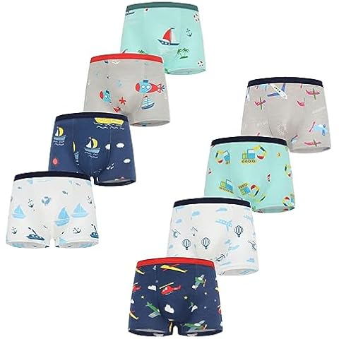 FedMois Boys Cotton Boxer Briefs Pack of 8 Cover