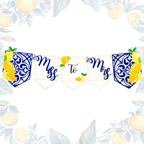 Bannière de mariage Miss to Mrs pour célébrer le grand pas vers l'union