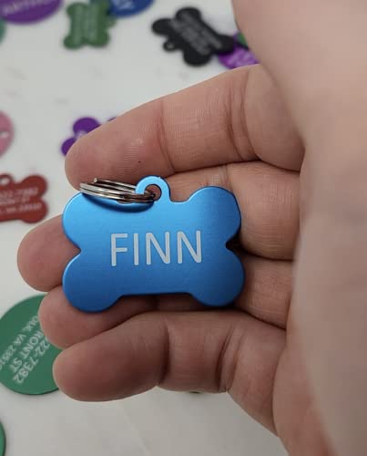 Pet Id Tag Custom For Dog Cat Personalized | Many Shapes And Colors To Choose From | Made In Usa | Strong Anodized Aluminum #TOP2
