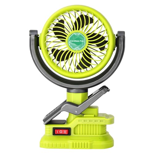 Cordless Clip Fan with Dual USB Ports