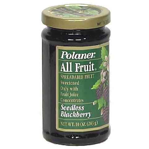 Polaner All Fruit Spreadable Fruit, Seedless Blackberry, 10 oz (283 g)