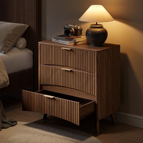 Image of Evermagin 31.5 inch W Oversized Nightstands Set of 2 with 3 Drawers