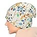GVGOAGL Bright Colorful Fashion Leaves Beanie for Women Men, Warm Soft Stretch Knitted Beanies Hat Lightweight Casual Slouchy Chemo Cap Cancer Headwear Gifts