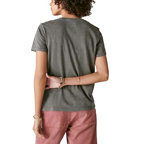 Lucky Brand Women's Neon Floral Classic Crew Tshirt2